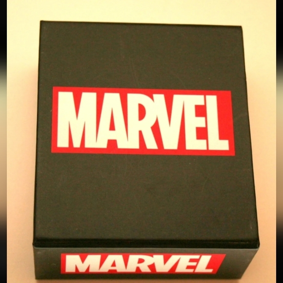 Marvel Comics Deadpool Logo Dog Tag Stainless Steel Necklace Pendant New NOS Box - Picture 4 of 5